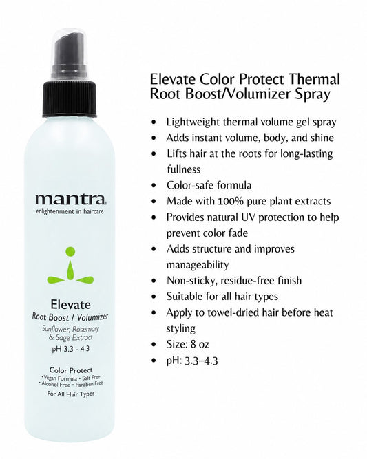 MANTRA - Elevate Color Protect Thermal Root Boost/Volumizer Spray - 8oz