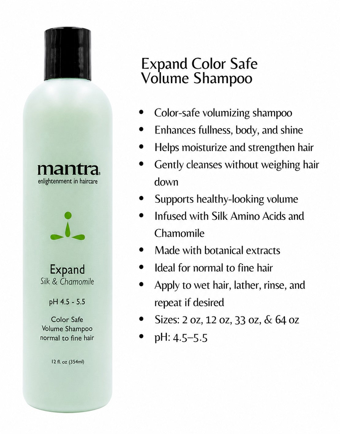 MANTRA - Expand Volume Shampoo- 12oz