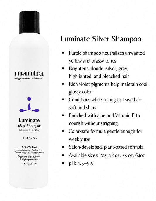 MANTRA - Luminate Silver Shampoo - 12oz
